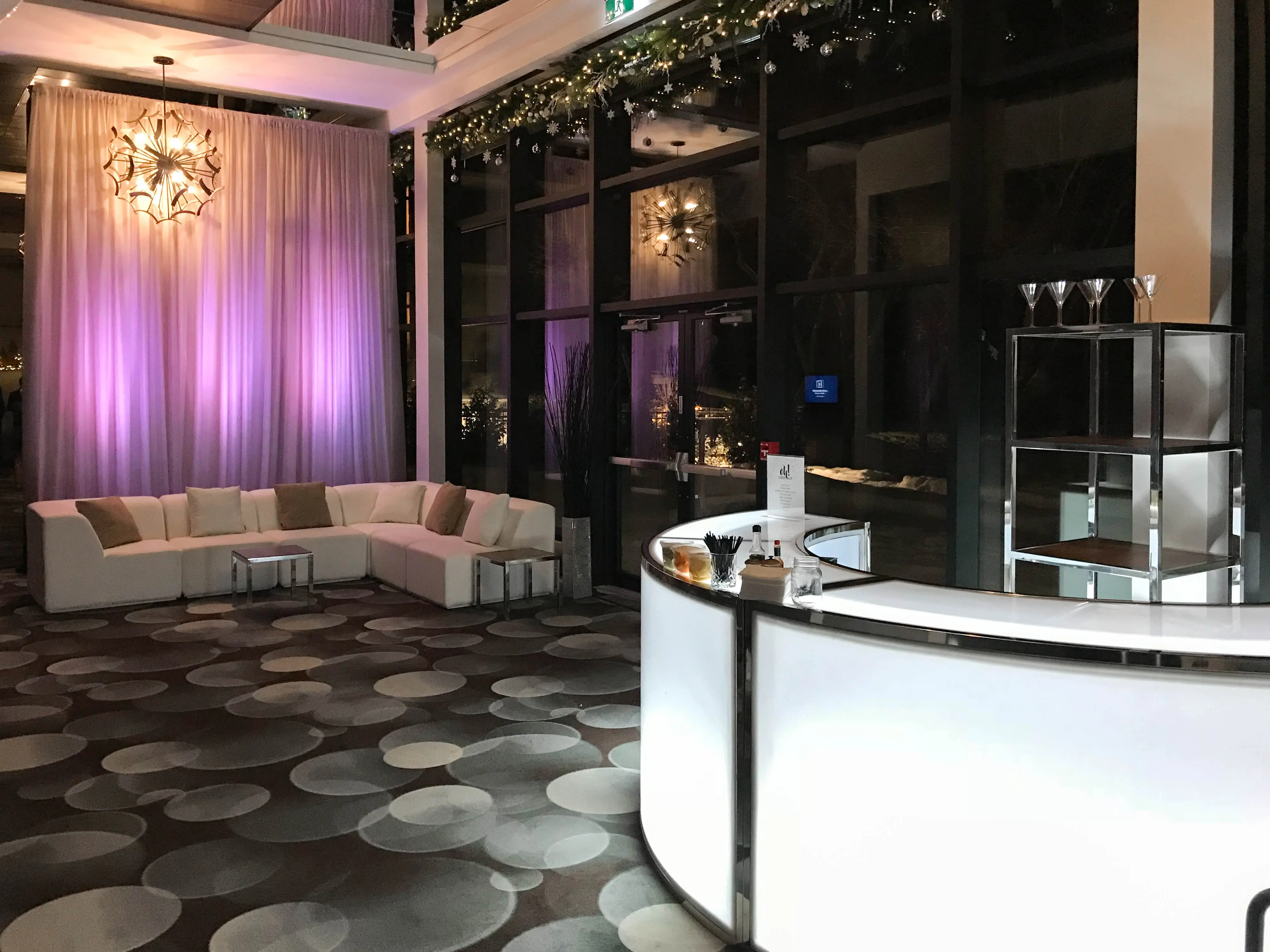 Manhattan bar 8' 1/4 rond - Blanc | DX