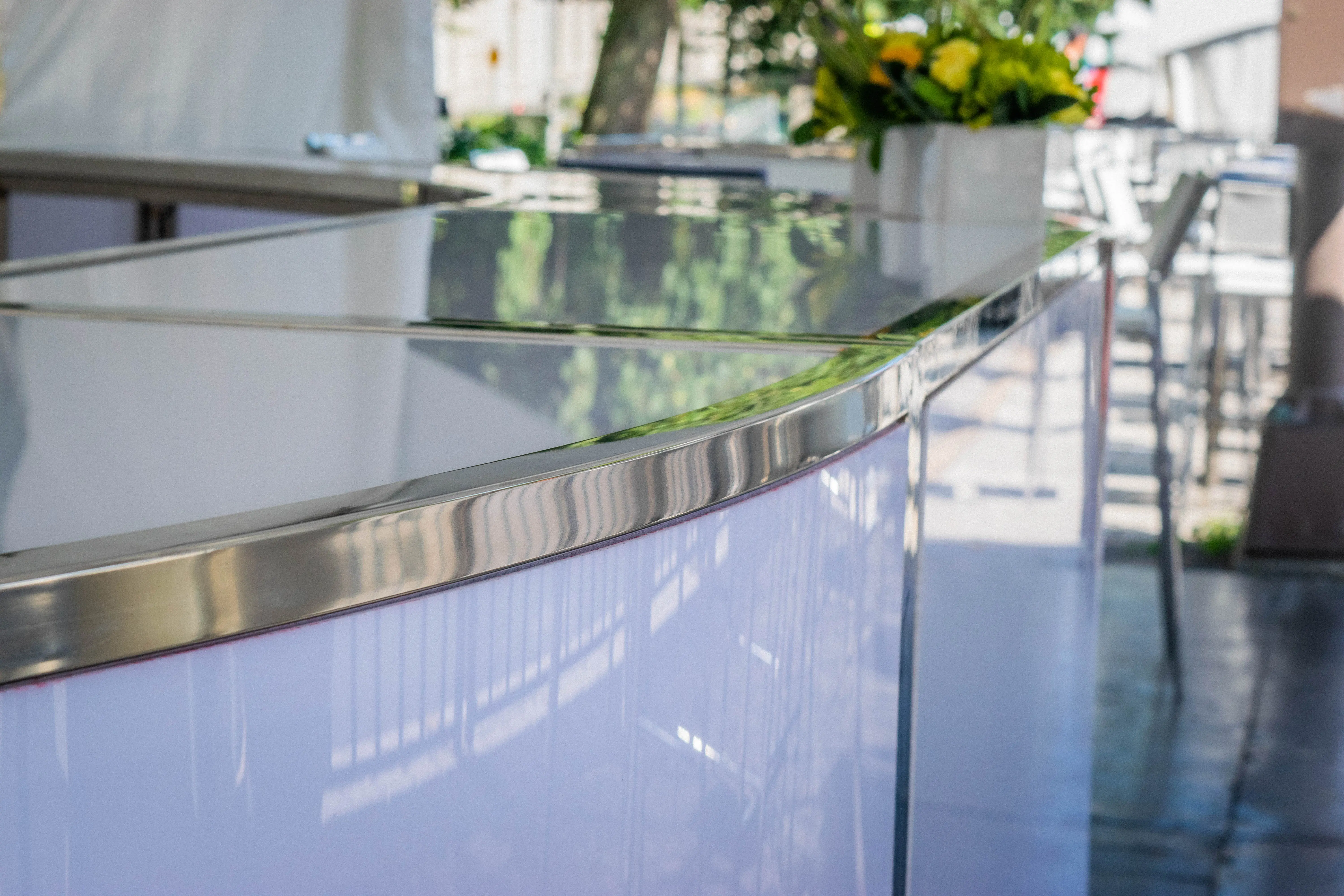 Manhattan bar 8' 1/4 rond - Blanc | DX